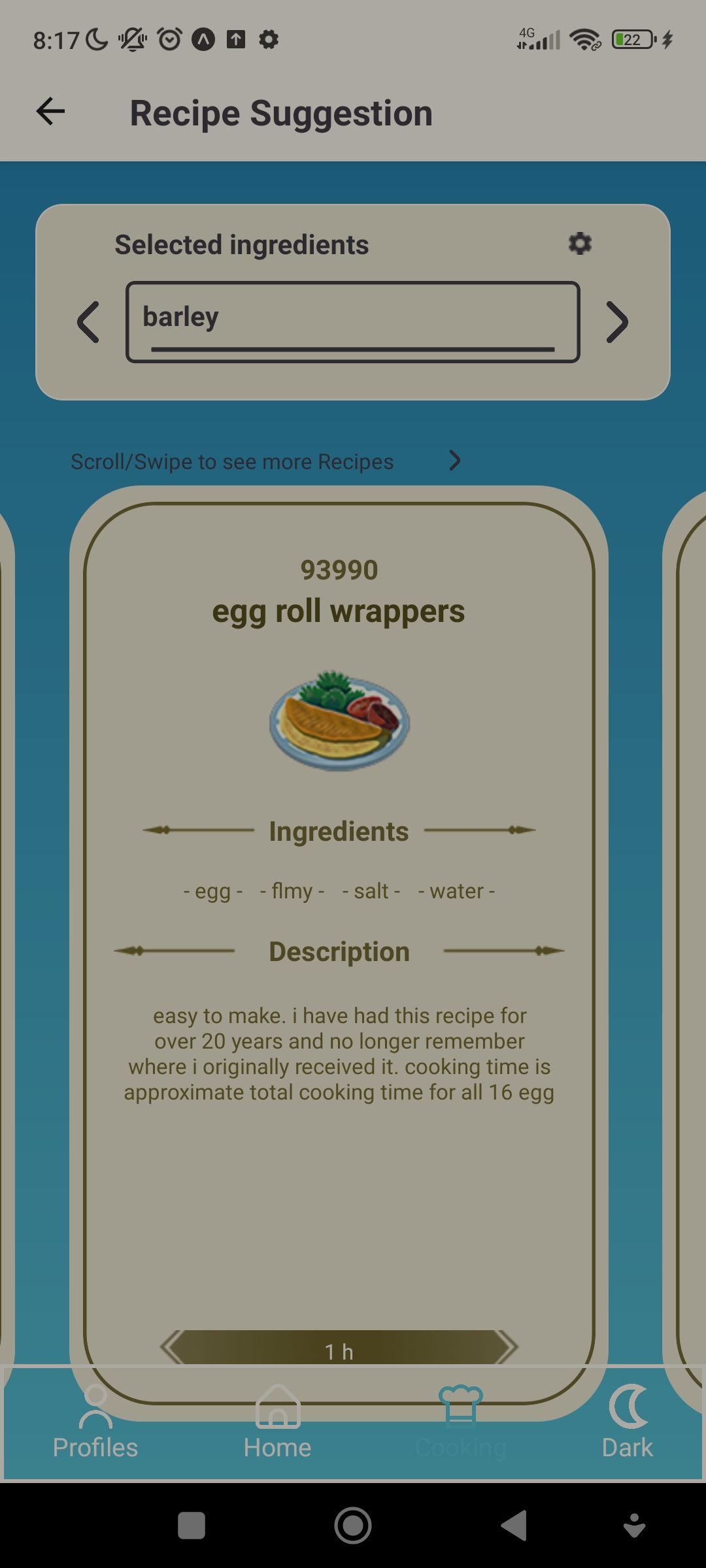 RecipeSuggestion