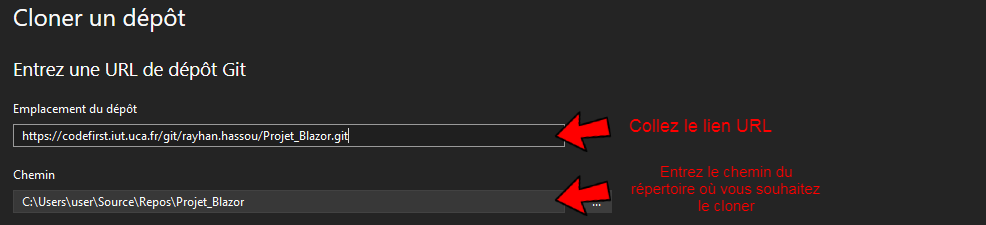 Ou mettre sur Visual studio
