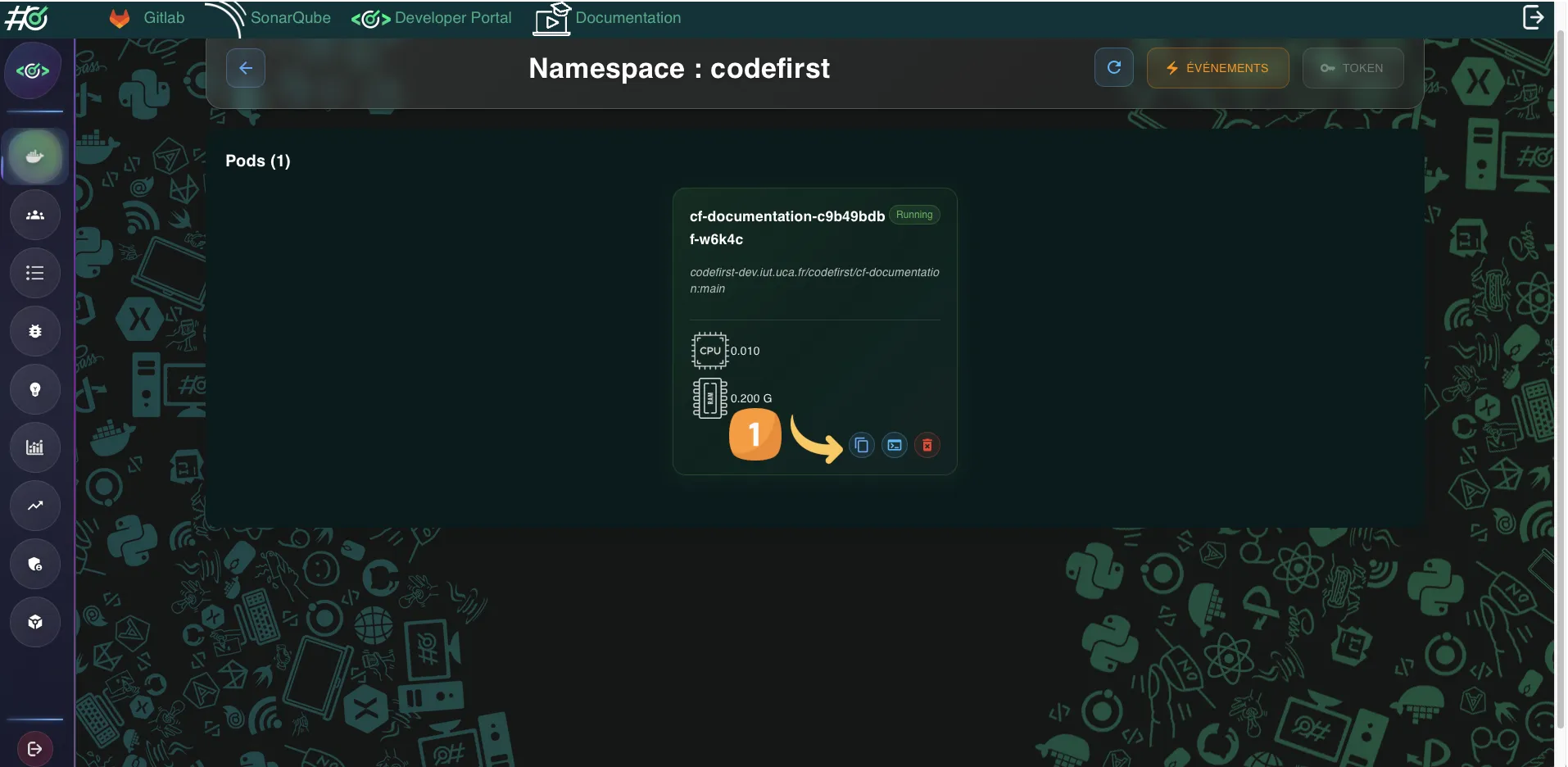 namespace list